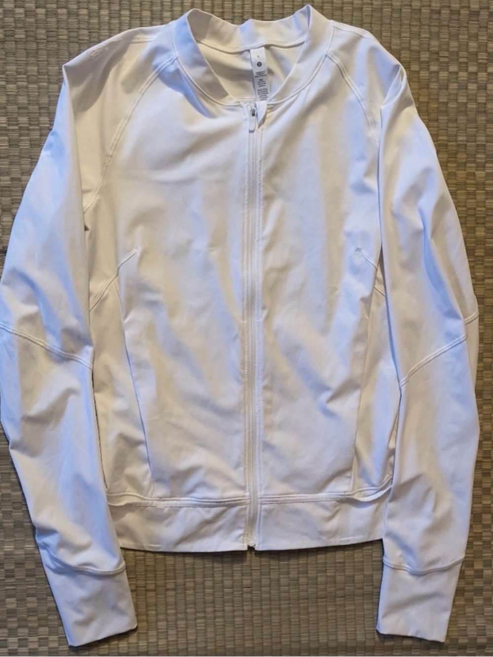 lululemon athletica Men's White Lightweight Full-Zip Jacket